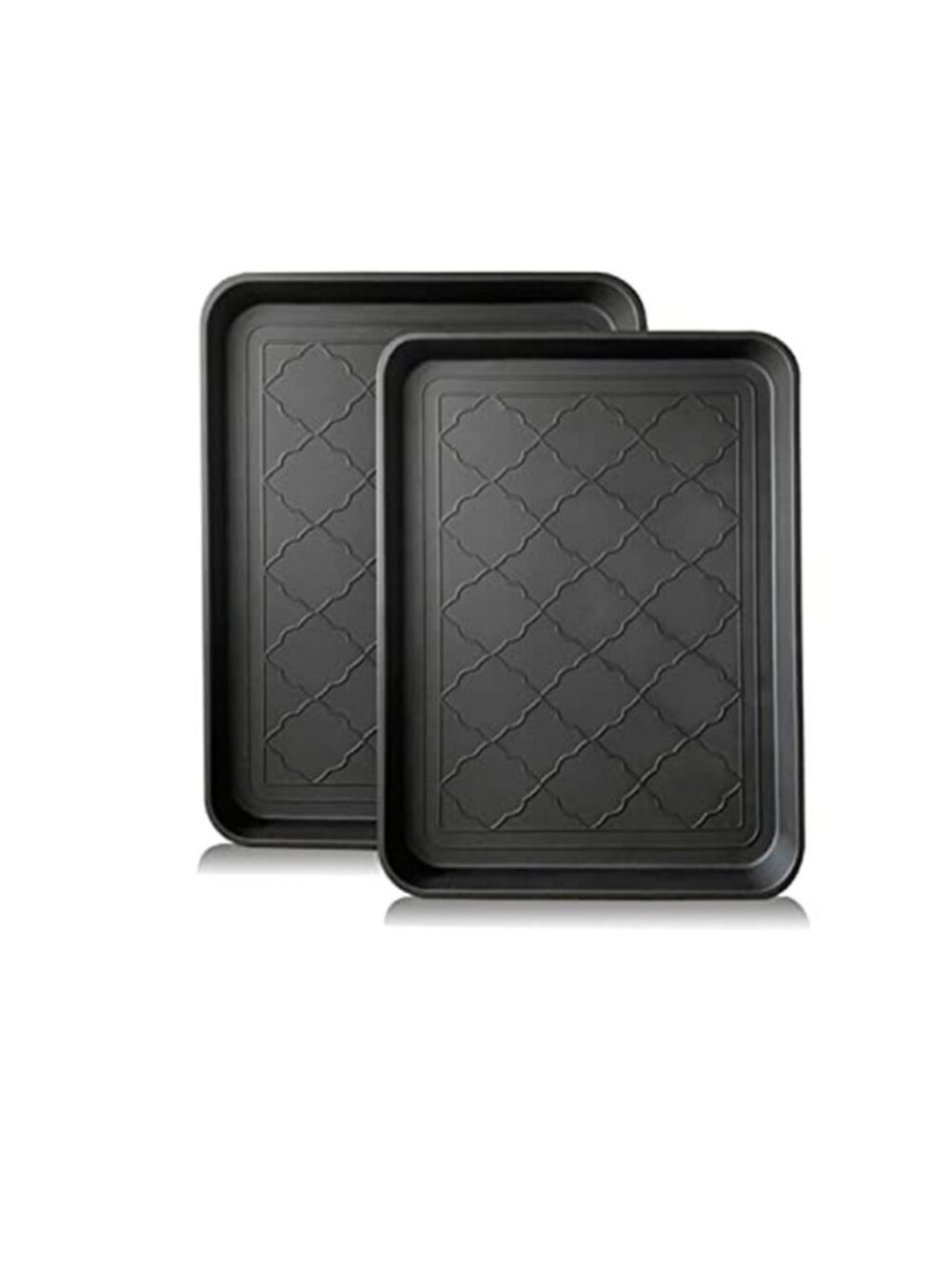 Boot Tray for Entryway Indoor Pet Food Mat 16.7 x 12.8 inch 2 Packs